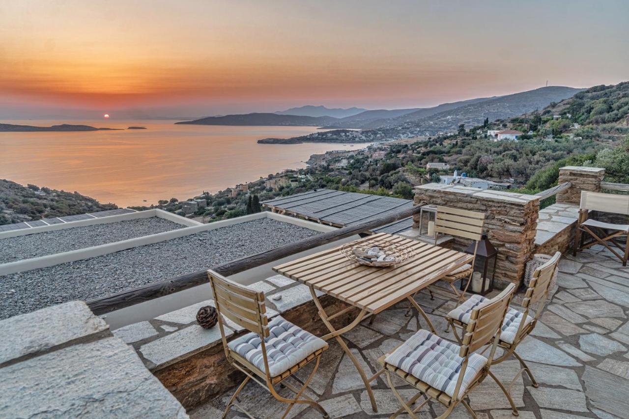 Irida Villa - Sea & Sunset Flats By Explore Andros Batsíon Dış mekan fotoğraf